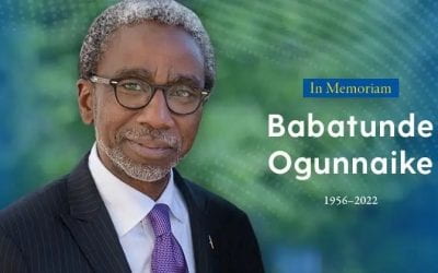 In Memorium: Babatunde A. Ogunnaike