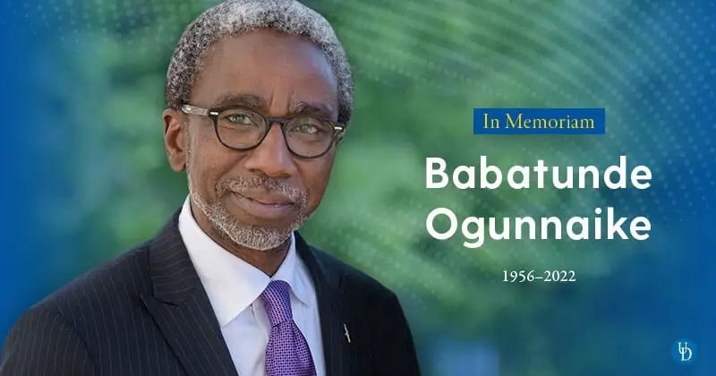 In Memorium: Babatunde A. Ogunnaike